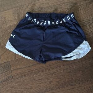 Under Armour Blue and White Athletic Shorts